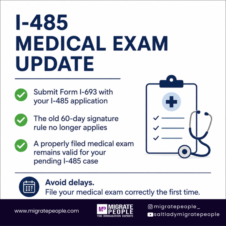 I-485 Medical Exam Update: Key Changes Applicants Should Know