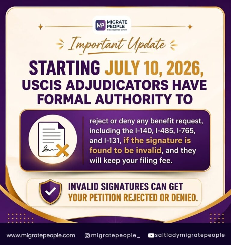 USCIS Signature Rule Change in 2026: One Small Mistake Could Cost You Your Immigration Case